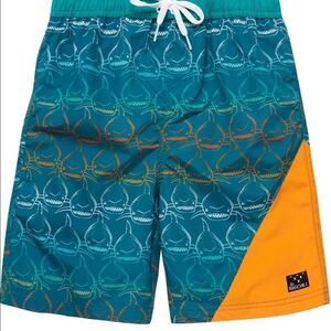 Big Chill Boys' Swim Trunks - UPF 50+ Quick Dry Shark Board Shorts Bathing Suit